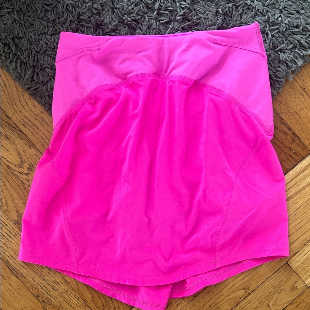 Lululemon Bright Pink Women's Essential High-Rise Run Mini Skirt / Skort XS